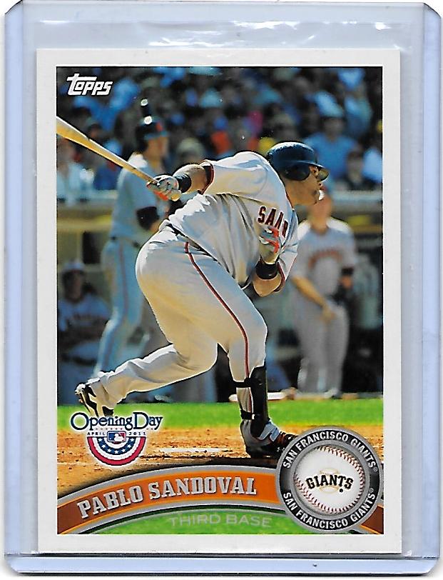 2011 Topps Opening Day Pablo Sandoval  Card #89 - San Francisco Giants